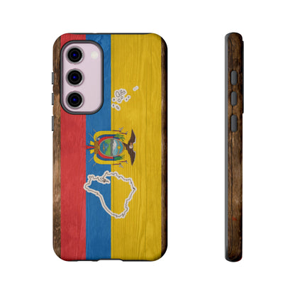 Ecuador Flag Phone Map Case Protective Tough Cover Flag of Ecuador Samsung Ecuadorian Pride Hard Plastic Back Ecuadorian Flag Cover