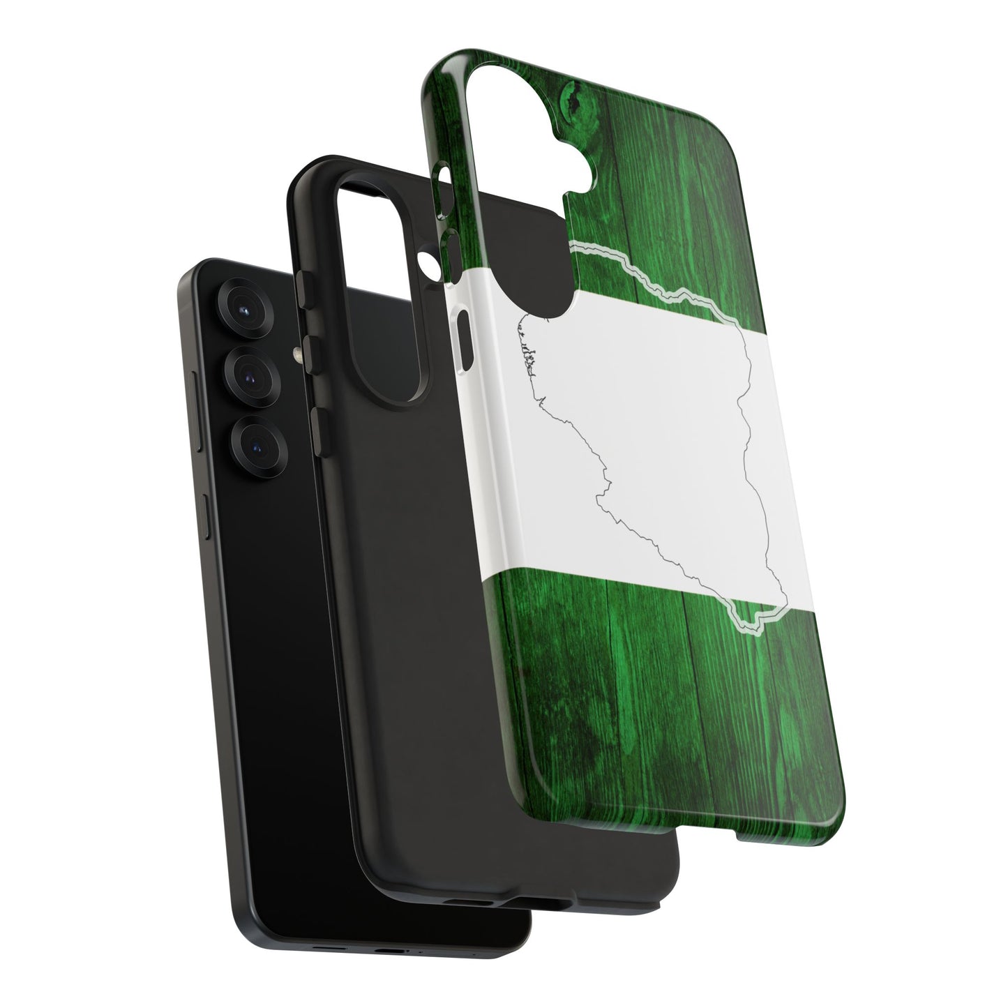 Nigeria Flag Phone Case, African Nation Protective Cover, Nigeria Pride Accessory, Tough Phone Case for Patriots, Nigerian Flag Mobile Case