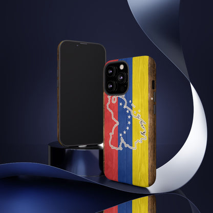 Venezuela Flag Phone Map Case Protective Tough Cover Flag of Venezuela Samsung Venezuelan Pride Hard Plastic Back Venezuela Map Cover
