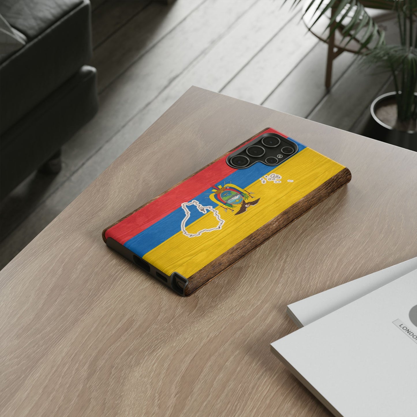 Ecuador Flag Phone Map Case Protective Tough Cover Flag of Ecuador Samsung Ecuadorian Pride Hard Plastic Back Ecuadorian Flag Cover