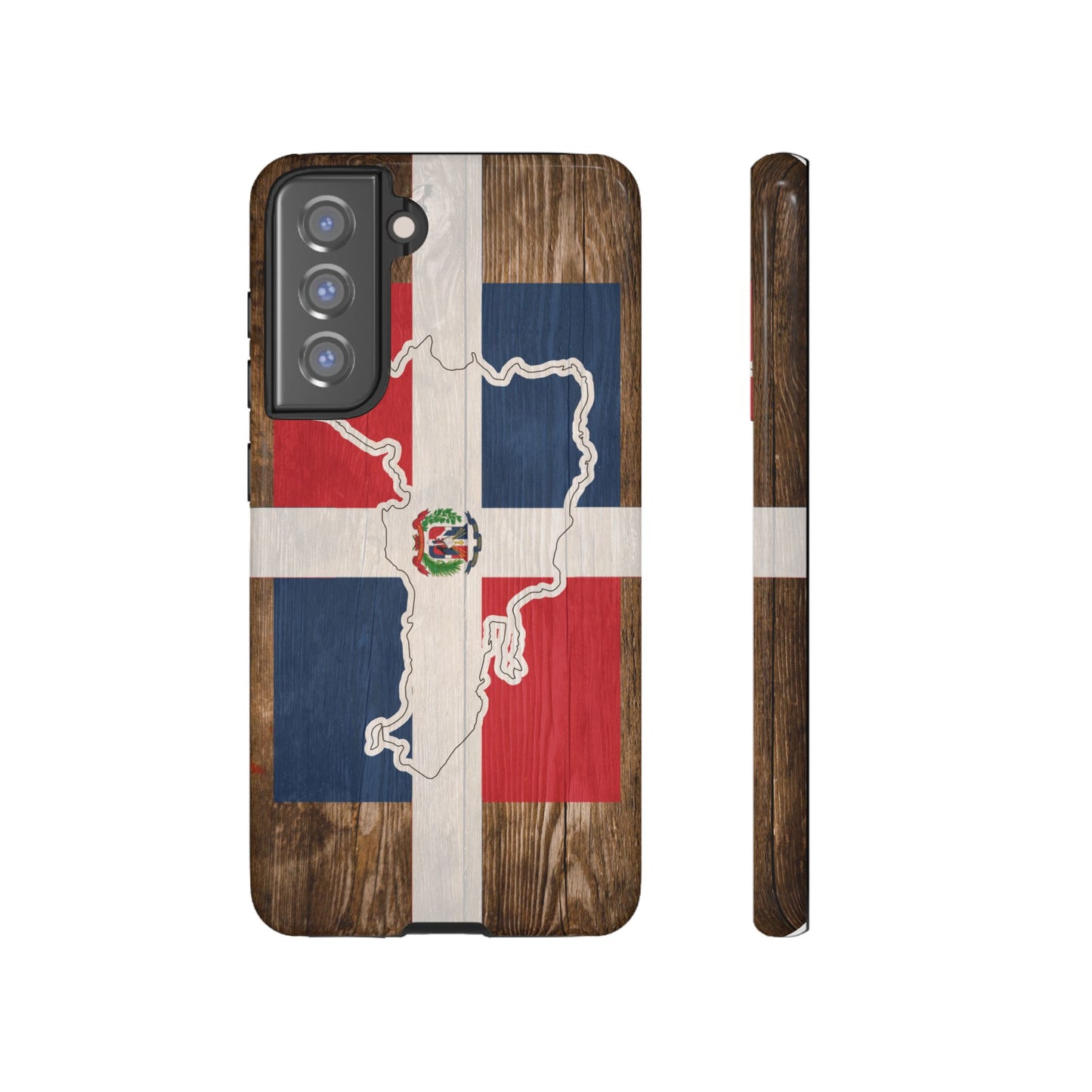 Dominican Republic Flag Phone Map Case Protective Tough Cover Flag of Dominican Pride Hard Plastic Back DR Flag Cover Dominicana