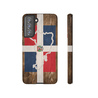 Dominican Republic Flag Phone Map Case Protective Tough Cover Flag of Dominican Pride Hard Plastic Back DR Flag Cover Dominicana