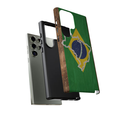 Brazil Flag Phone Map Case Protective Tough Cover Flag of Brazil Samsung Brazilian Pride Hard Plastic Back Brazil Flag Cover