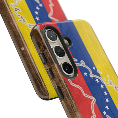 Venezuela Flag Phone Map Case Protective Tough Cover Flag of Venezuela Samsung Venezuelan Pride Hard Plastic Back Venezuela Map Cover