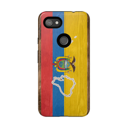 Ecuador Flag Phone Map Case Protective Tough Cover Flag of Ecuador Samsung Ecuadorian Pride Hard Plastic Back Ecuadorian Flag Cover