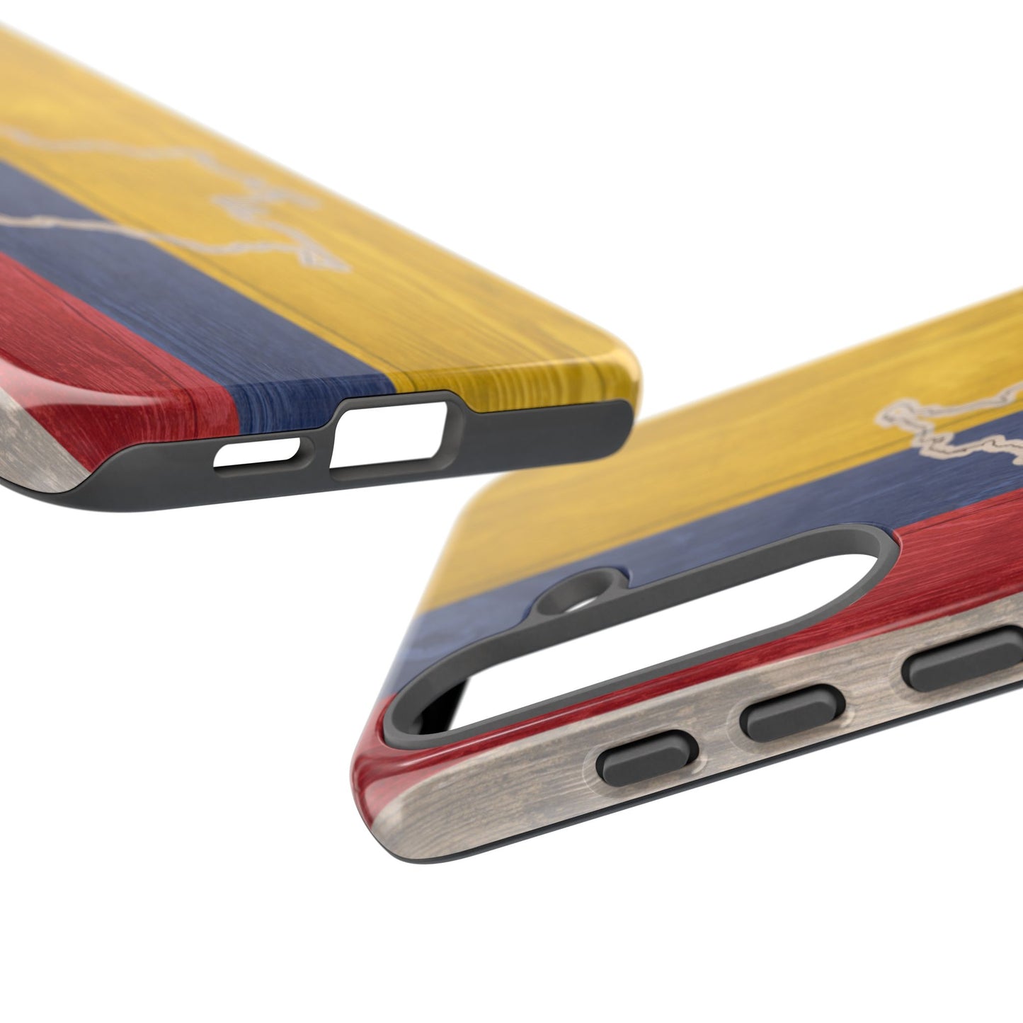 Colombian Flag Map Style iPhone Case Protective Tough Cover Flag of Colombia Samsung Colombian Pride Huawei Hard Plastic Back Colombia Phone
