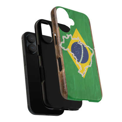 Brazil Flag Phone Map Case Protective Tough Cover Flag of Brazil Samsung Brazilian Pride Hard Plastic Back Brazil Flag Cover