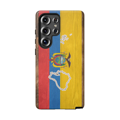 Ecuador Flag Phone Map Case Protective Tough Cover Flag of Ecuador Samsung Ecuadorian Pride Hard Plastic Back Ecuadorian Flag Cover
