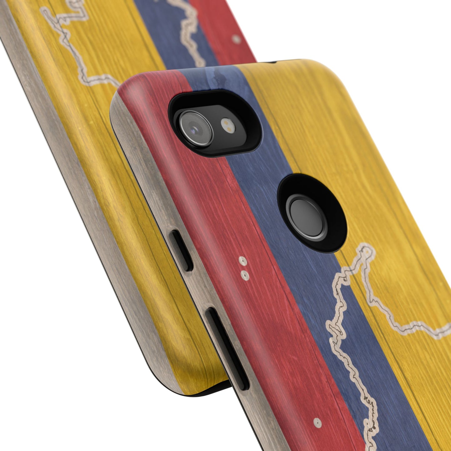Colombian Flag Map Style iPhone Case Protective Tough Cover Flag of Colombia Samsung Colombian Pride Huawei Hard Plastic Back Colombia Phone
