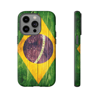 Brazil Phone Case Protective Tough Cover Flag of Brazil Samsung Brazilian Pride Hard Plastic Back Brazil Flag Cover IPhone Souvenir Gift Protective Case