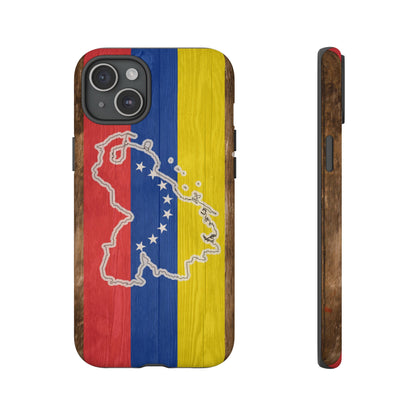 Venezuela Flag Phone Map Case Protective Tough Cover Flag of Venezuela Samsung Venezuelan Pride Hard Plastic Back Venezuela Map Cover