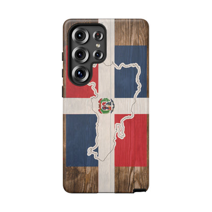 Dominican Republic Flag Phone Map Case Protective Tough Cover Flag of Dominican Pride Hard Plastic Back DR Flag Cover Dominicana
