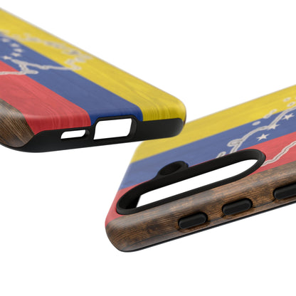 Venezuela Flag Phone Map Case Protective Tough Cover Flag of Venezuela Samsung Venezuelan Pride Hard Plastic Back Venezuela Map Cover
