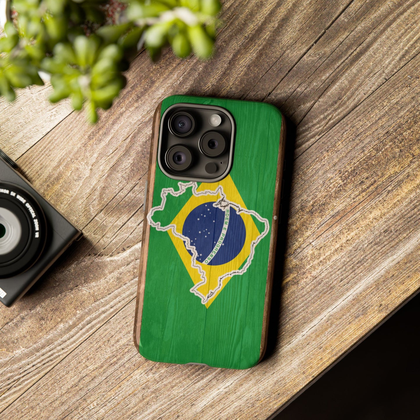 Brazil Flag Phone Map Case Protective Tough Cover Flag of Brazil Samsung Brazilian Pride Hard Plastic Back Brazil Flag Cover