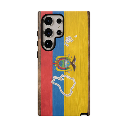 Ecuador Flag Phone Map Case Protective Tough Cover Flag of Ecuador Samsung Ecuadorian Pride Hard Plastic Back Ecuadorian Flag Cover