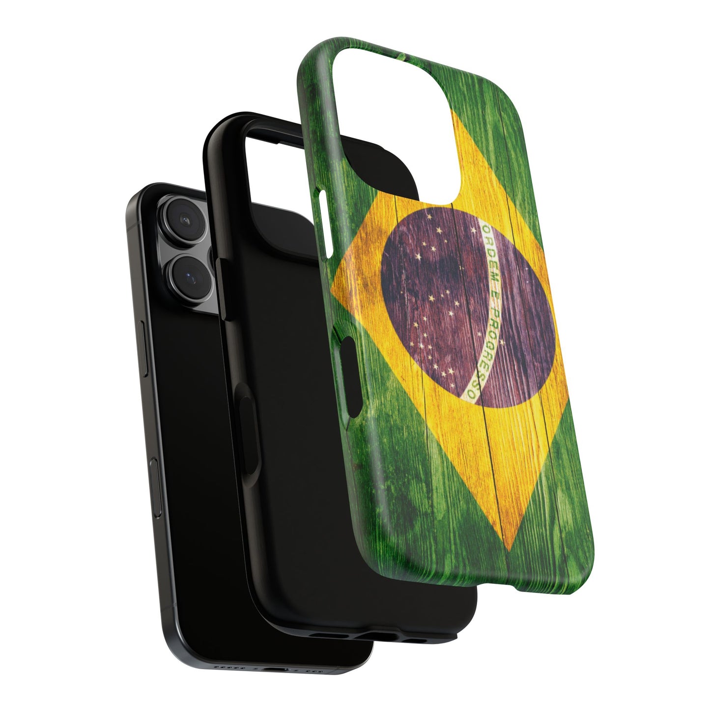 Brazil Phone Case Protective Tough Cover Flag of Brazil Samsung Brazilian Pride Hard Plastic Back Brazil Flag Cover IPhone Souvenir Gift Protective Case