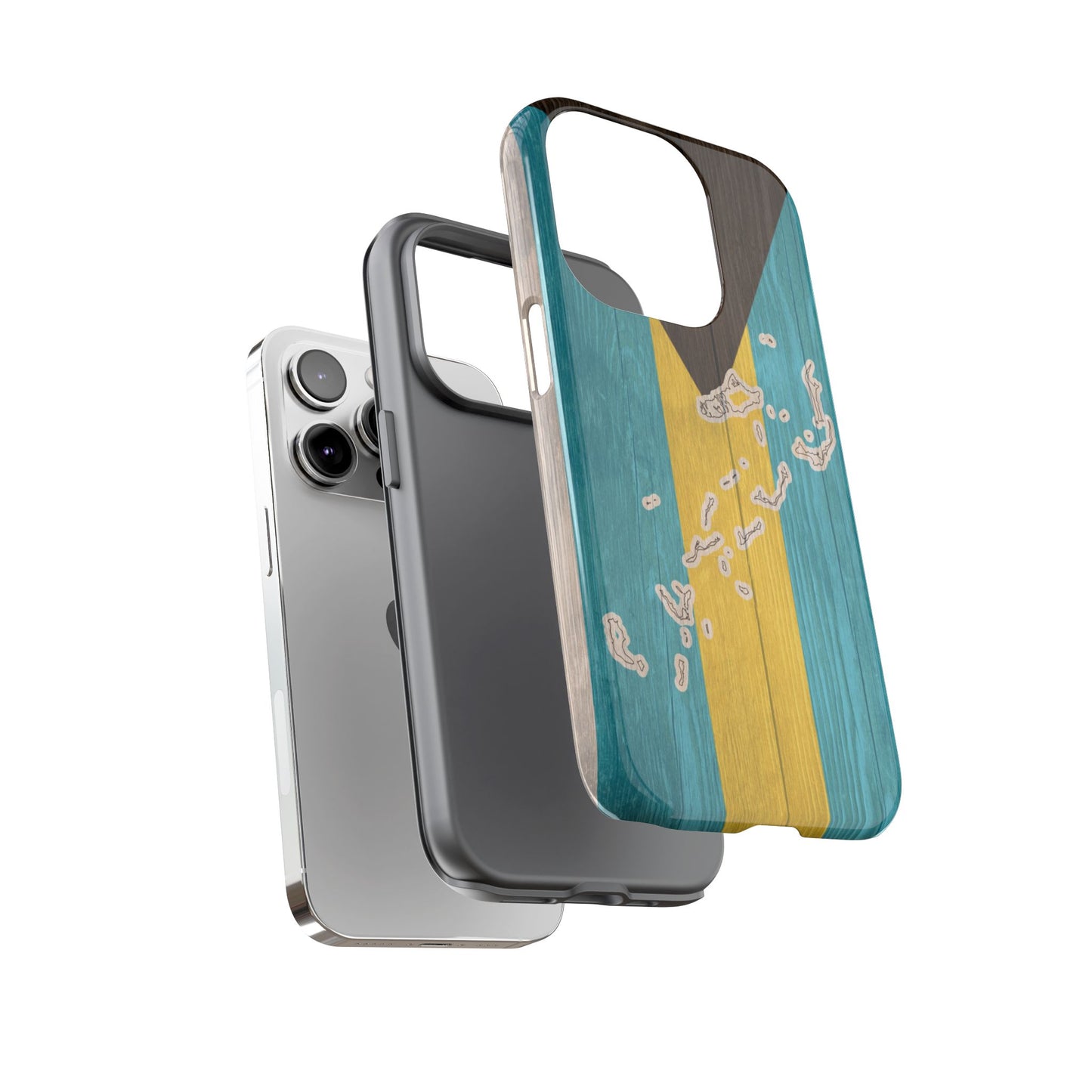 Bahamas Flag Phone Map Case Protective Tough Cover Flag of Bahamas Samsung Bahamian Pride Hard Plastic Back Bahamas Flag Cover