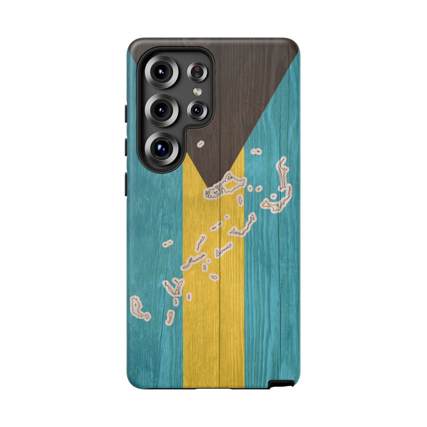 Bahamas Flag Phone Map Case Protective Tough Cover Flag of Bahamas Samsung Bahamian Pride Hard Plastic Back Bahamas Flag Cover