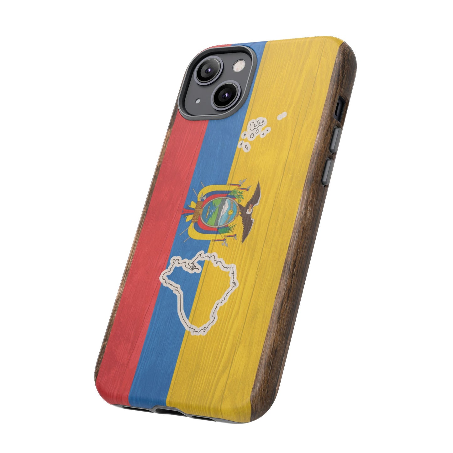 Ecuador Flag Phone Map Case Protective Tough Cover Flag of Ecuador Samsung Ecuadorian Pride Hard Plastic Back Ecuadorian Flag Cover