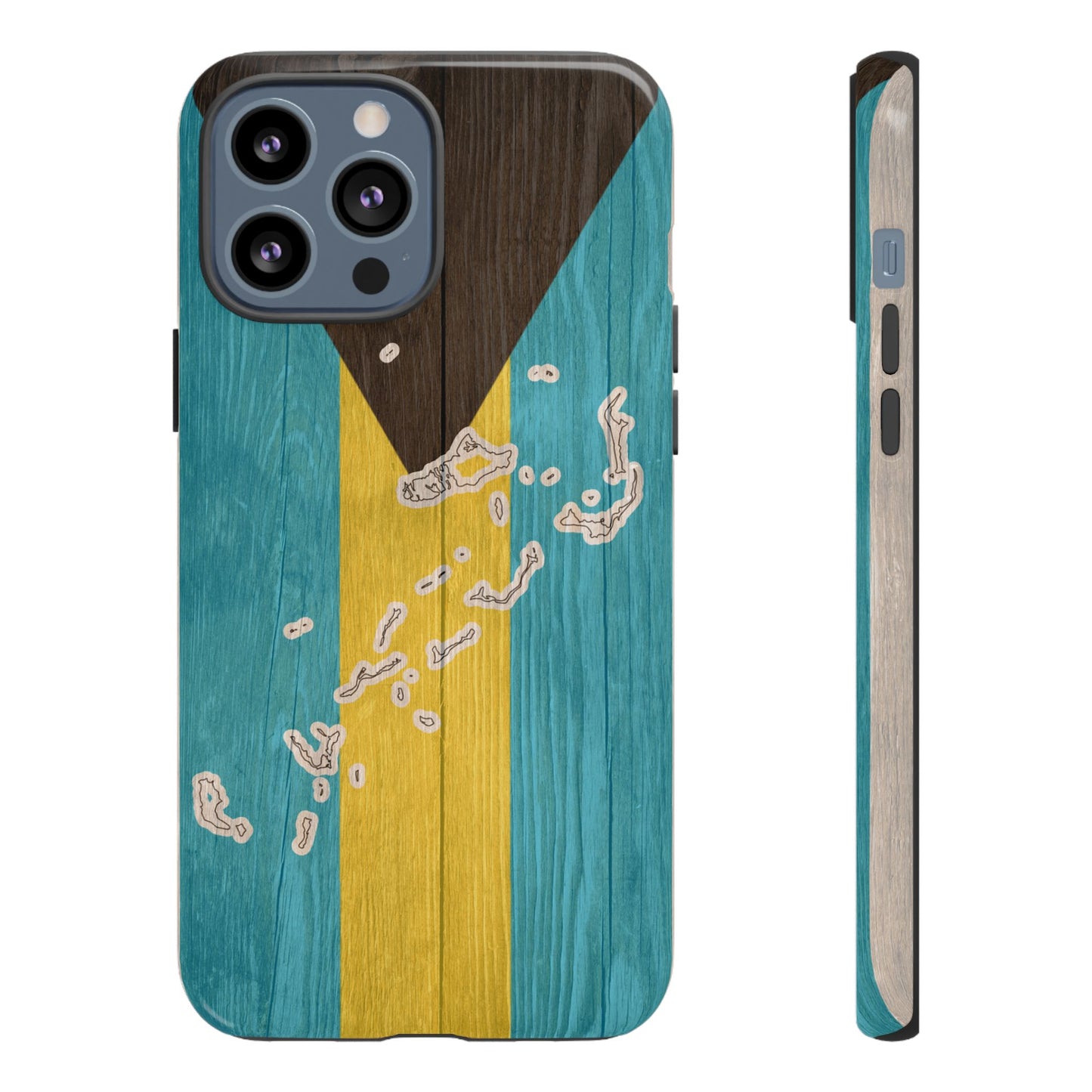 Bahamas Flag Phone Map Case Protective Tough Cover Flag of Bahamas Samsung Bahamian Pride Hard Plastic Back Bahamas Flag Cover