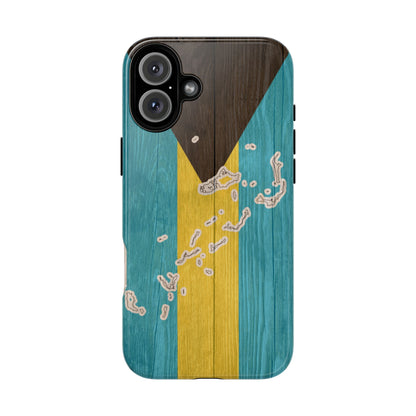 Bahamas Flag Phone Map Case Protective Tough Cover Flag of Bahamas Samsung Bahamian Pride Hard Plastic Back Bahamas Flag Cover