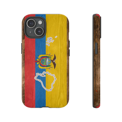 Ecuador Flag Phone Map Case Protective Tough Cover Flag of Ecuador Samsung Ecuadorian Pride Hard Plastic Back Ecuadorian Flag Cover