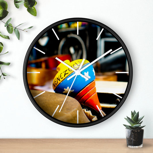 Venezuela Flag Wall Clock Unique Vibrant Wall Art Crafted with Premium Materials Great for Venezuelan Pride Venezuela Souvenir