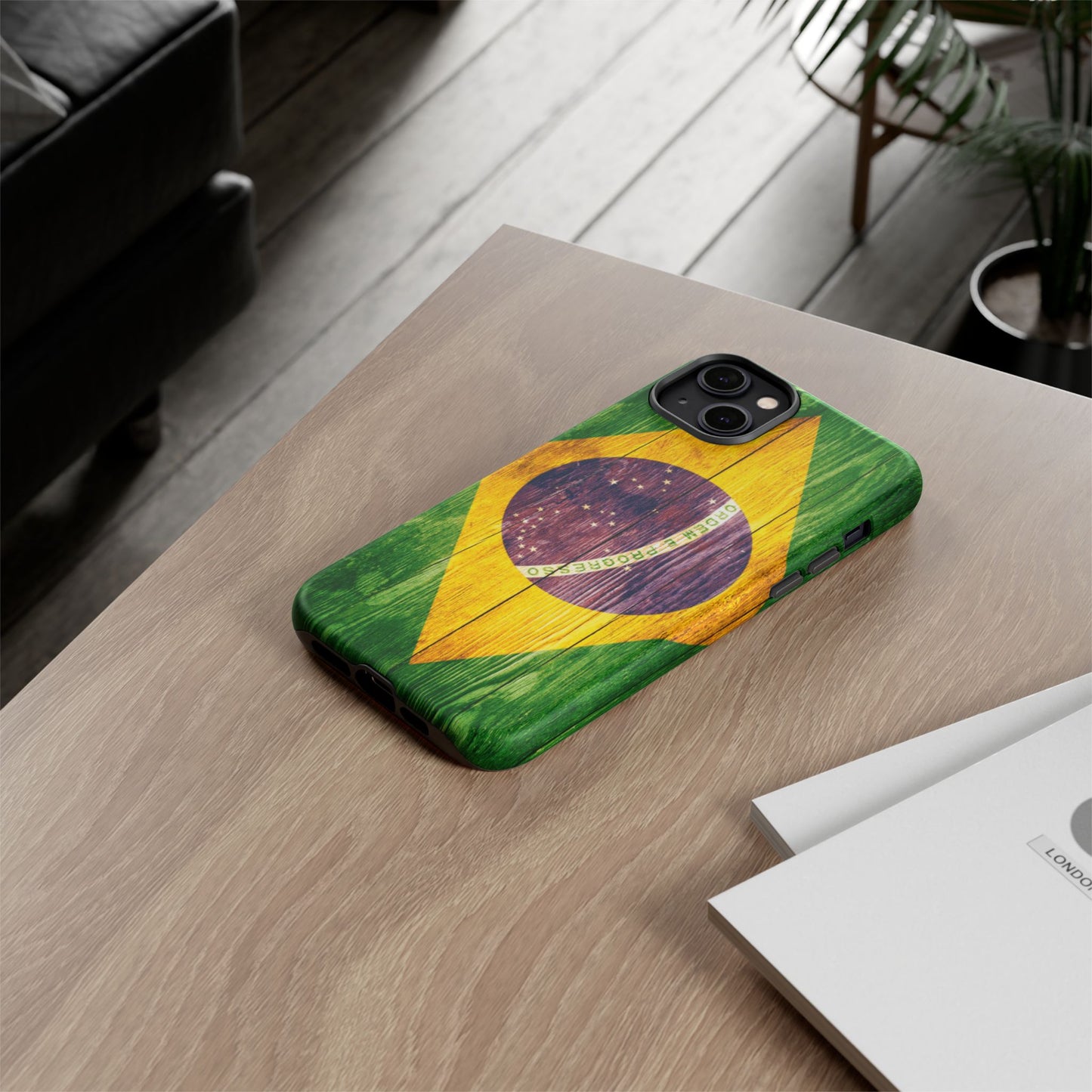 Brazil Phone Case Protective Tough Cover Flag of Brazil Samsung Brazilian Pride Hard Plastic Back Brazil Flag Cover IPhone Souvenir Gift Protective Case