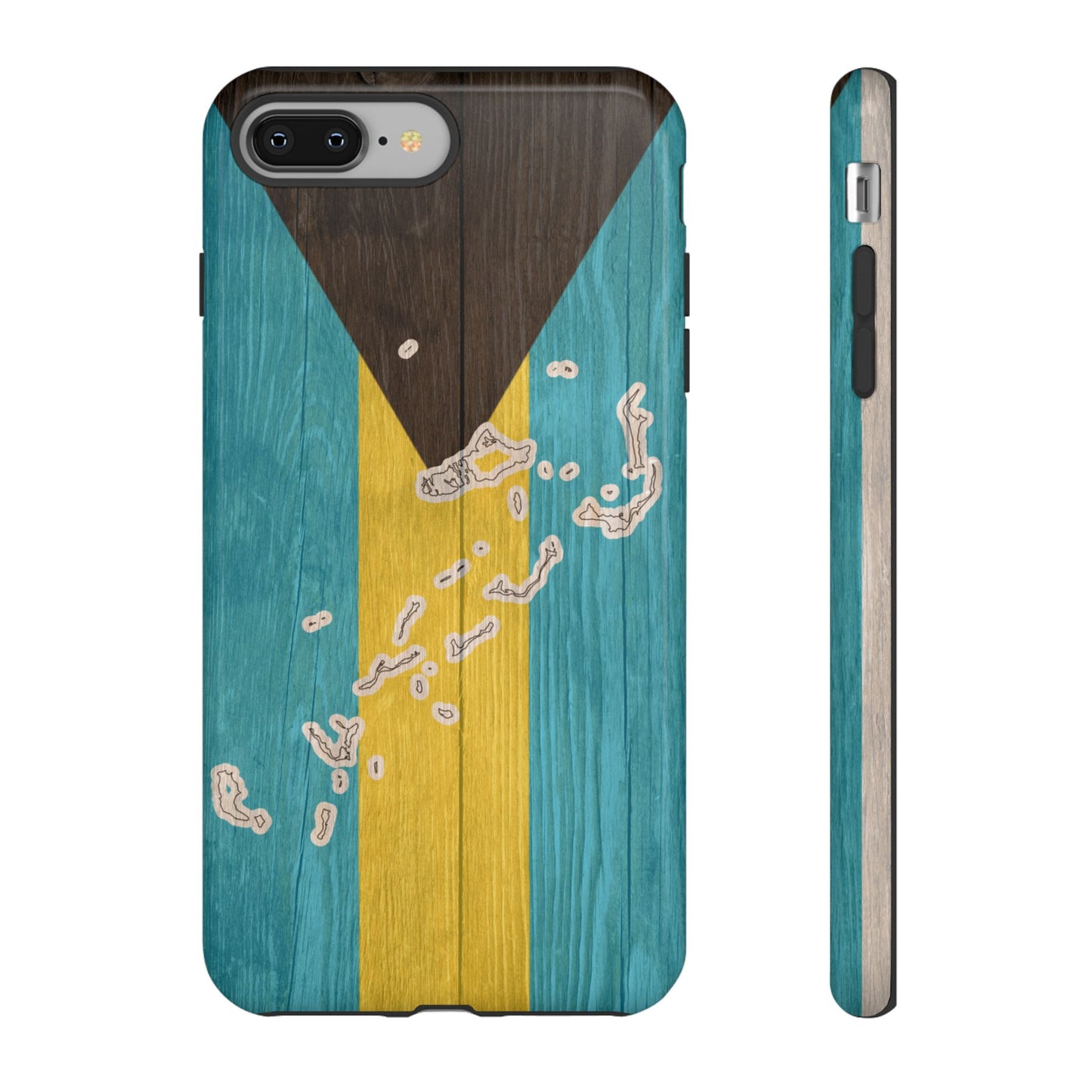 Bahamas Flag Phone Map Case Protective Tough Cover Flag of Bahamas Samsung Bahamian Pride Hard Plastic Back Bahamas Flag Cover