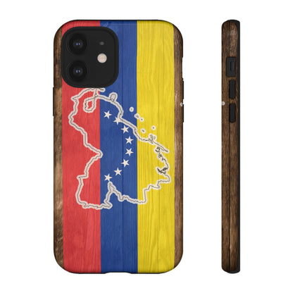 Venezuela Flag Phone Map Case Protective Tough Cover Flag of Venezuela Samsung Venezuelan Pride Hard Plastic Back Venezuela Map Cover