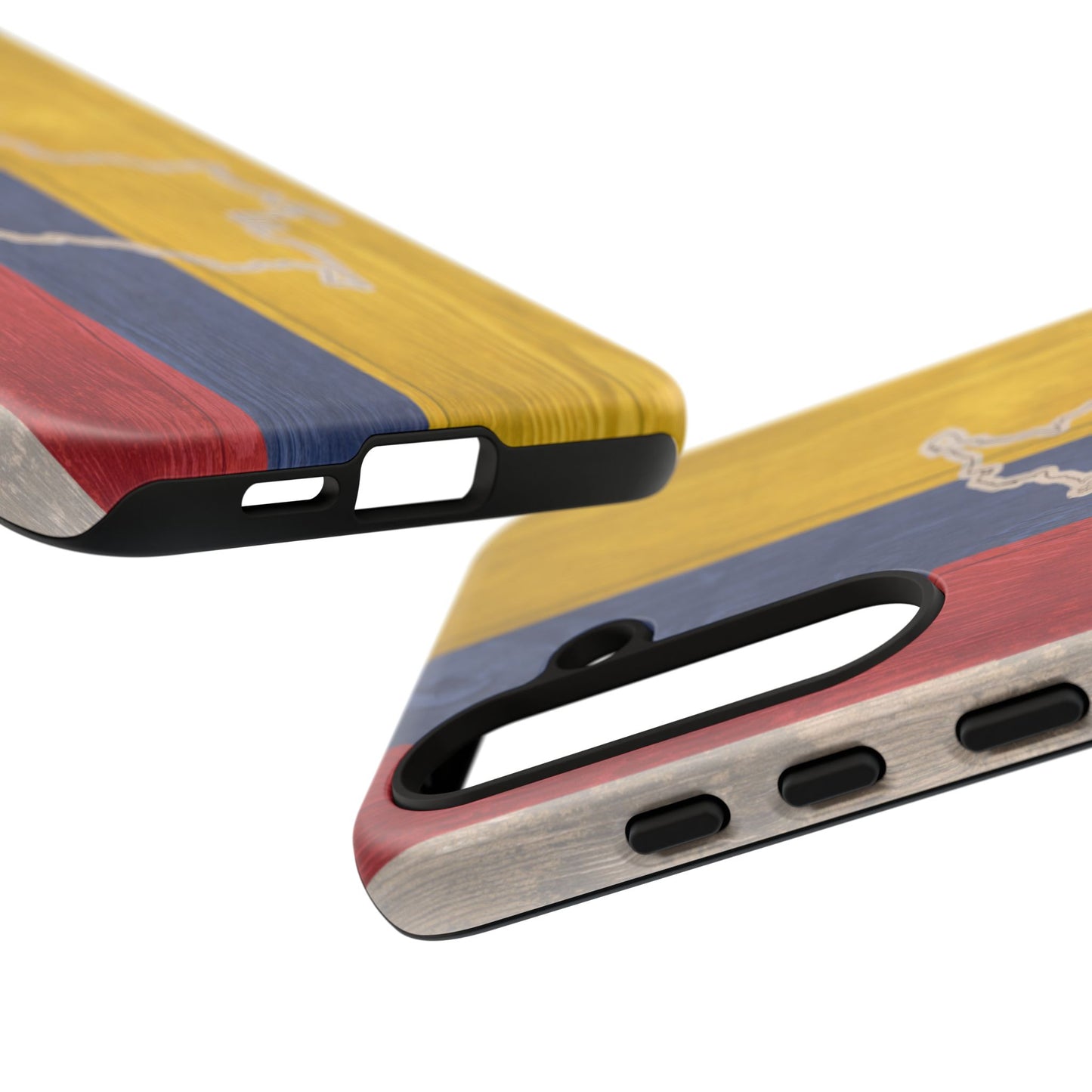 Colombian Flag Map Style iPhone Case Protective Tough Cover Flag of Colombia Samsung Colombian Pride Huawei Hard Plastic Back Colombia Phone