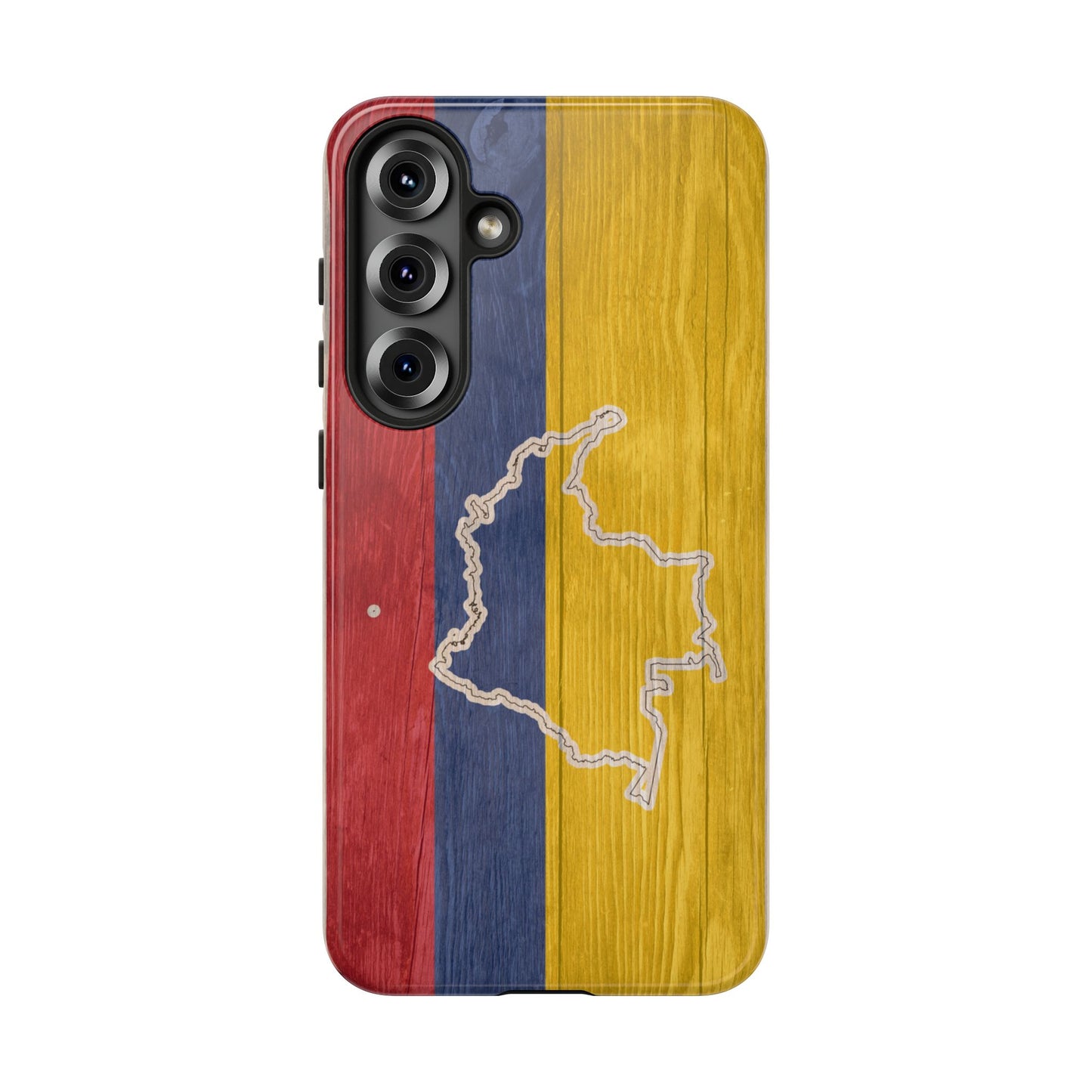 Colombian Flag Map Style iPhone Case Protective Tough Cover Flag of Colombia Samsung Colombian Pride Huawei Hard Plastic Back Colombia Phone