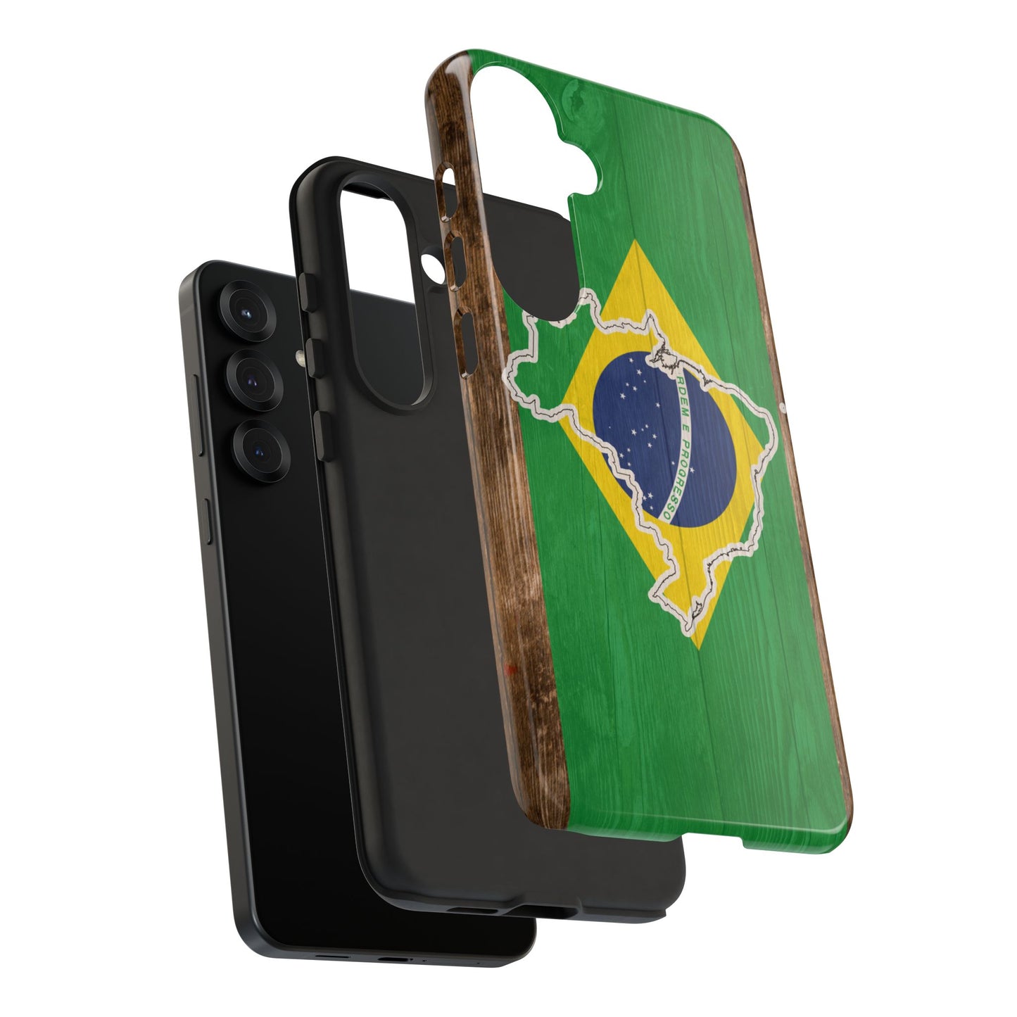Brazil Flag Phone Map Case Protective Tough Cover Flag of Brazil Samsung Brazilian Pride Hard Plastic Back Brazil Flag Cover