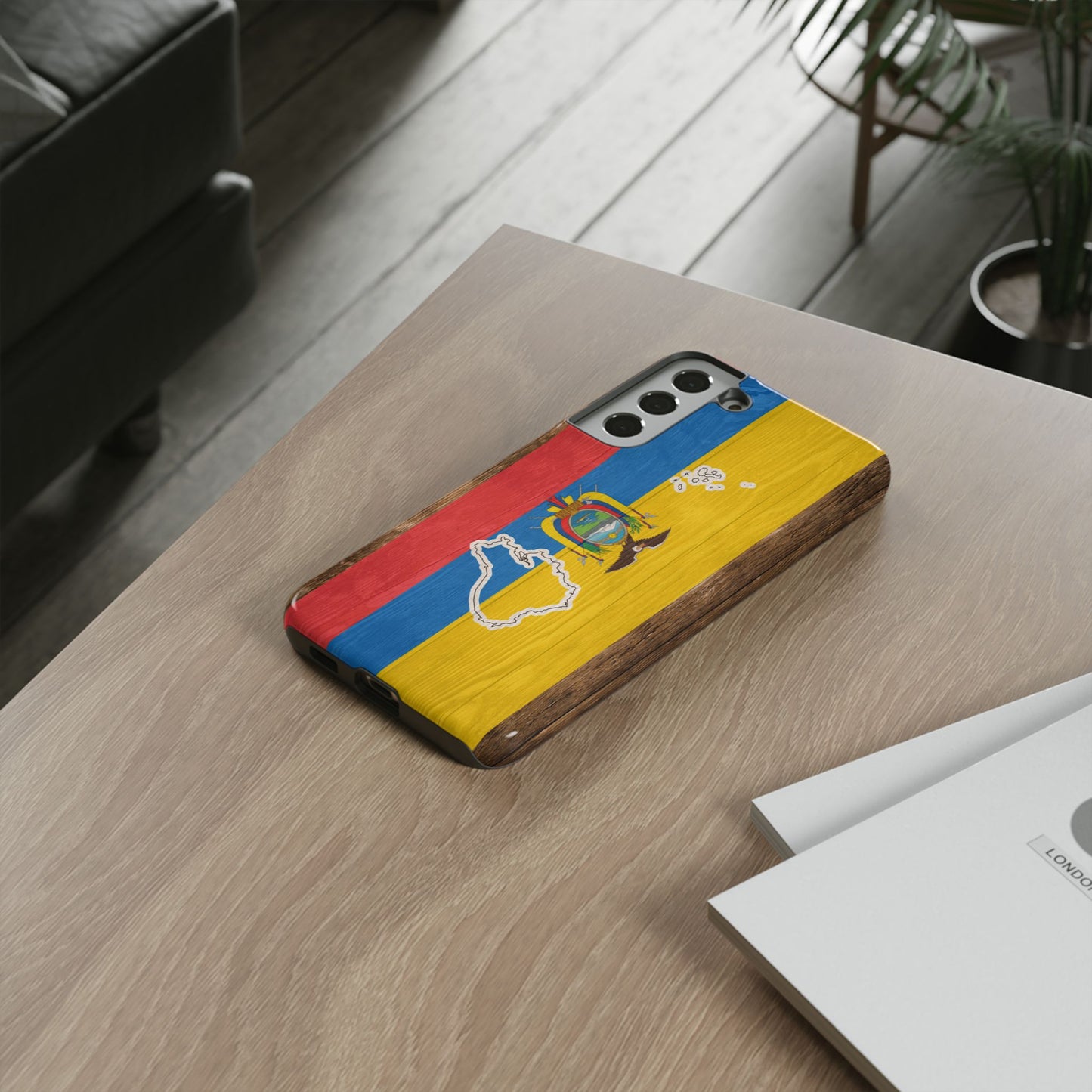 Ecuador Flag Phone Map Case Protective Tough Cover Flag of Ecuador Samsung Ecuadorian Pride Hard Plastic Back Ecuadorian Flag Cover