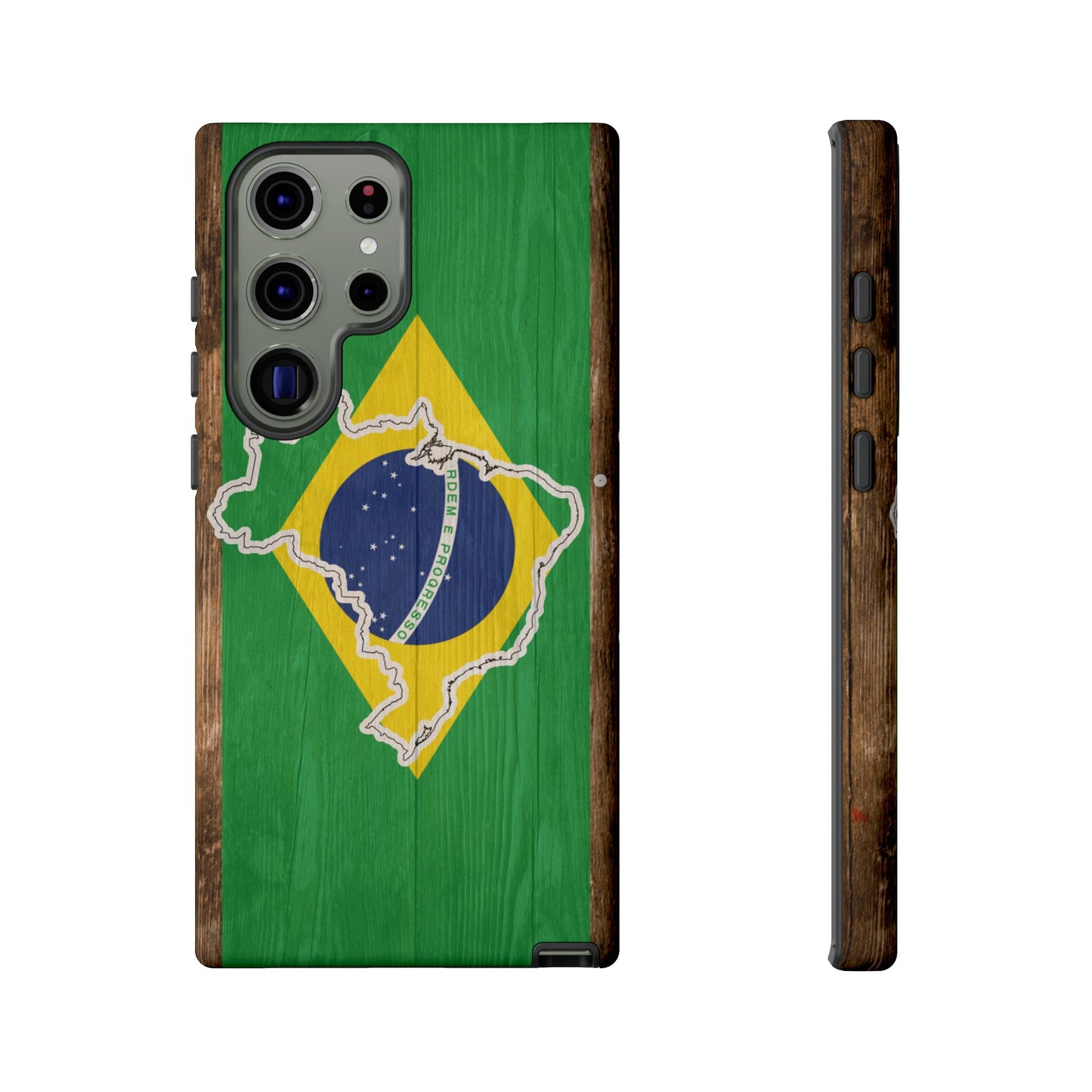 Brazil Flag Phone Map Case Protective Tough Cover Flag of Brazil Samsung Brazilian Pride Hard Plastic Back Brazil Flag Cover