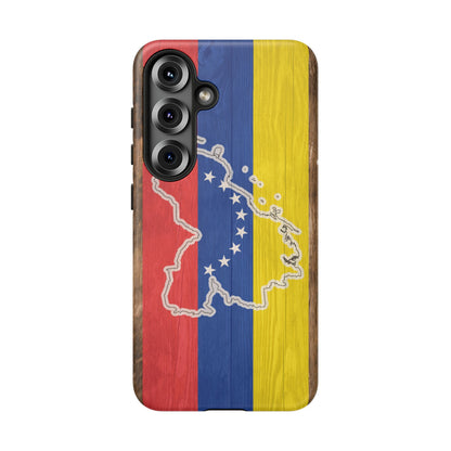 Venezuela Flag Phone Map Case Protective Tough Cover Flag of Venezuela Samsung Venezuelan Pride Hard Plastic Back Venezuela Map Cover