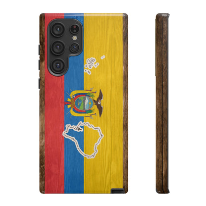 Ecuador Flag Phone Map Case Protective Tough Cover Flag of Ecuador Samsung Ecuadorian Pride Hard Plastic Back Ecuadorian Flag Cover