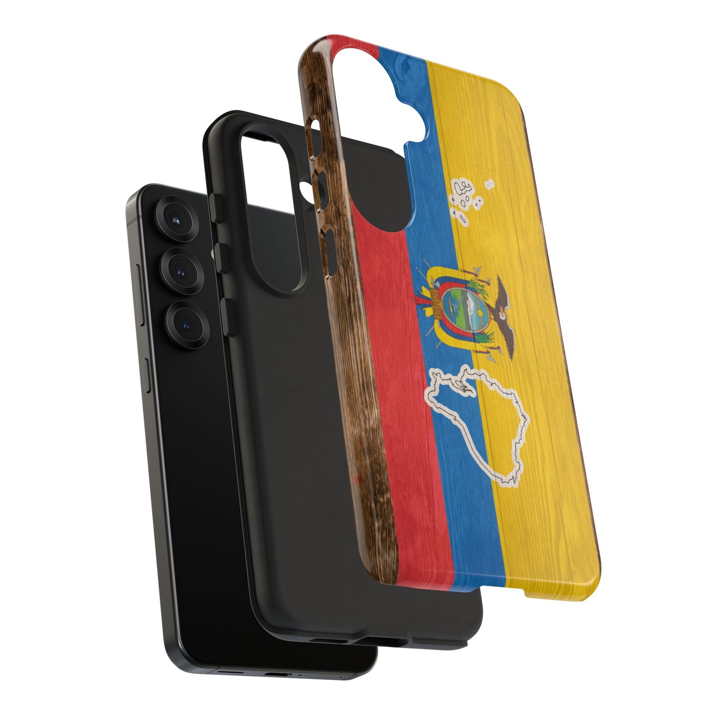 Ecuador Flag Phone Map Case Protective Tough Cover Flag of Ecuador Samsung Ecuadorian Pride Hard Plastic Back Ecuadorian Flag Cover