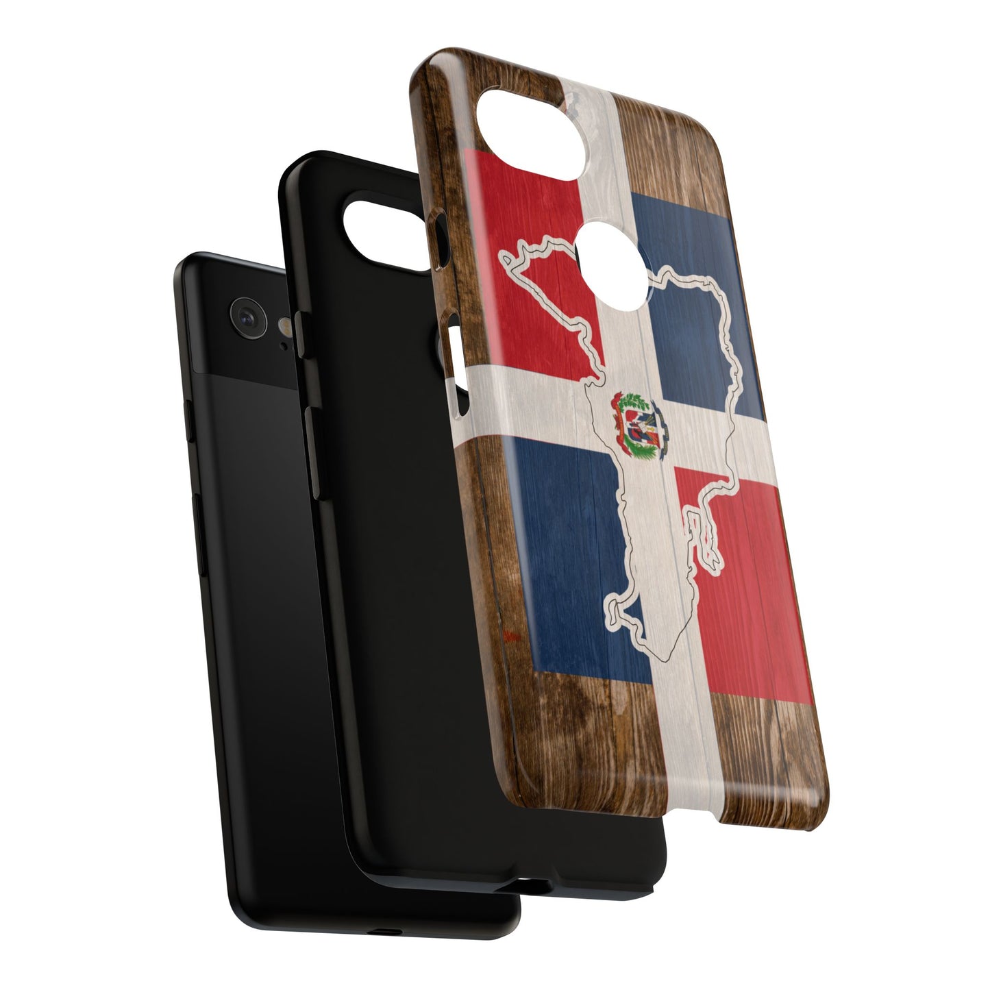 Dominican Republic Flag Phone Map Case Protective Tough Cover Flag of Dominican Pride Hard Plastic Back DR Flag Cover Dominicana