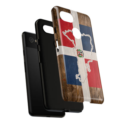Dominican Republic Flag Phone Map Case Protective Tough Cover Flag of Dominican Pride Hard Plastic Back DR Flag Cover Dominicana