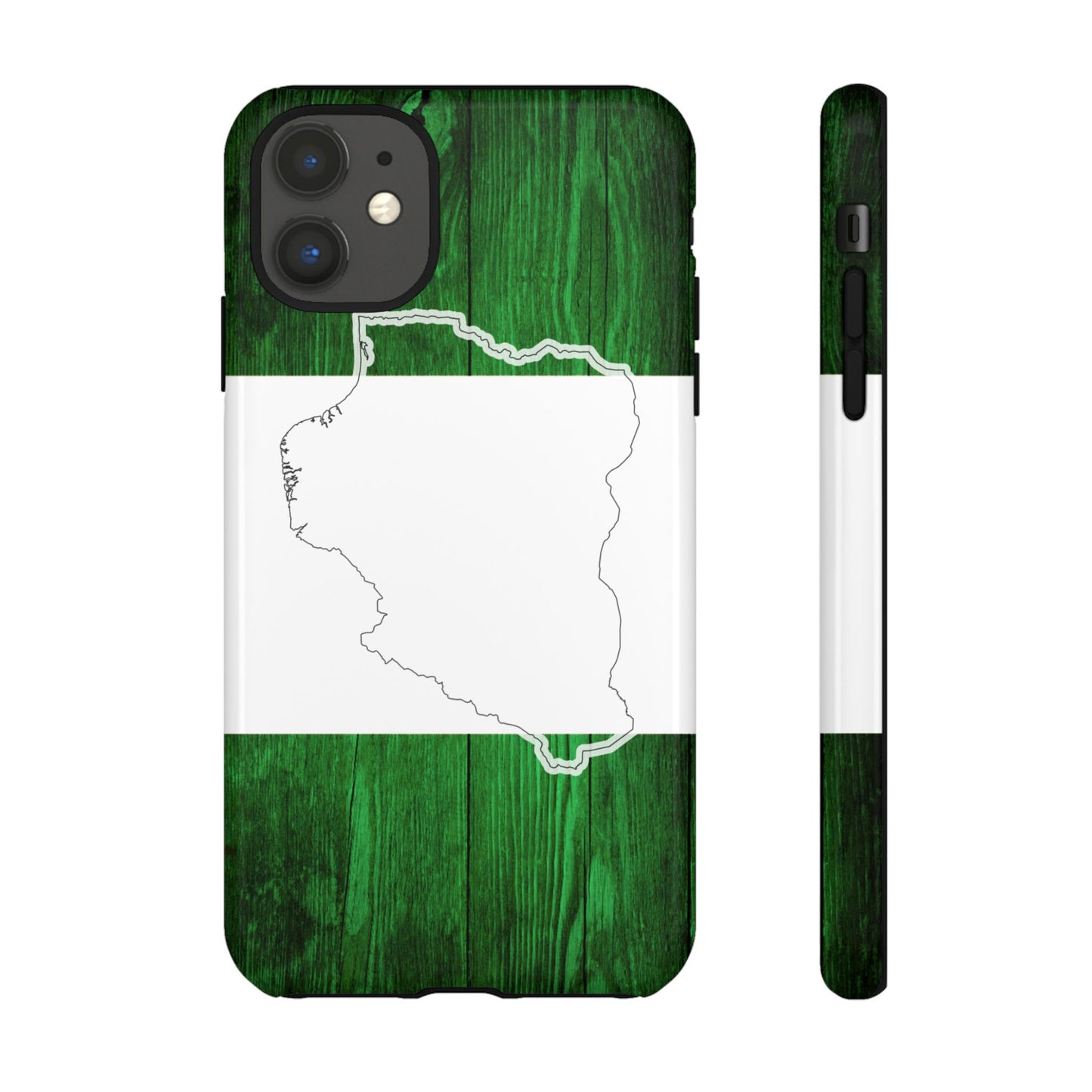 Nigeria Flag Phone Case, African Nation Protective Cover, Nigeria Pride Accessory, Tough Phone Case for Patriots, Nigerian Flag Mobile Case