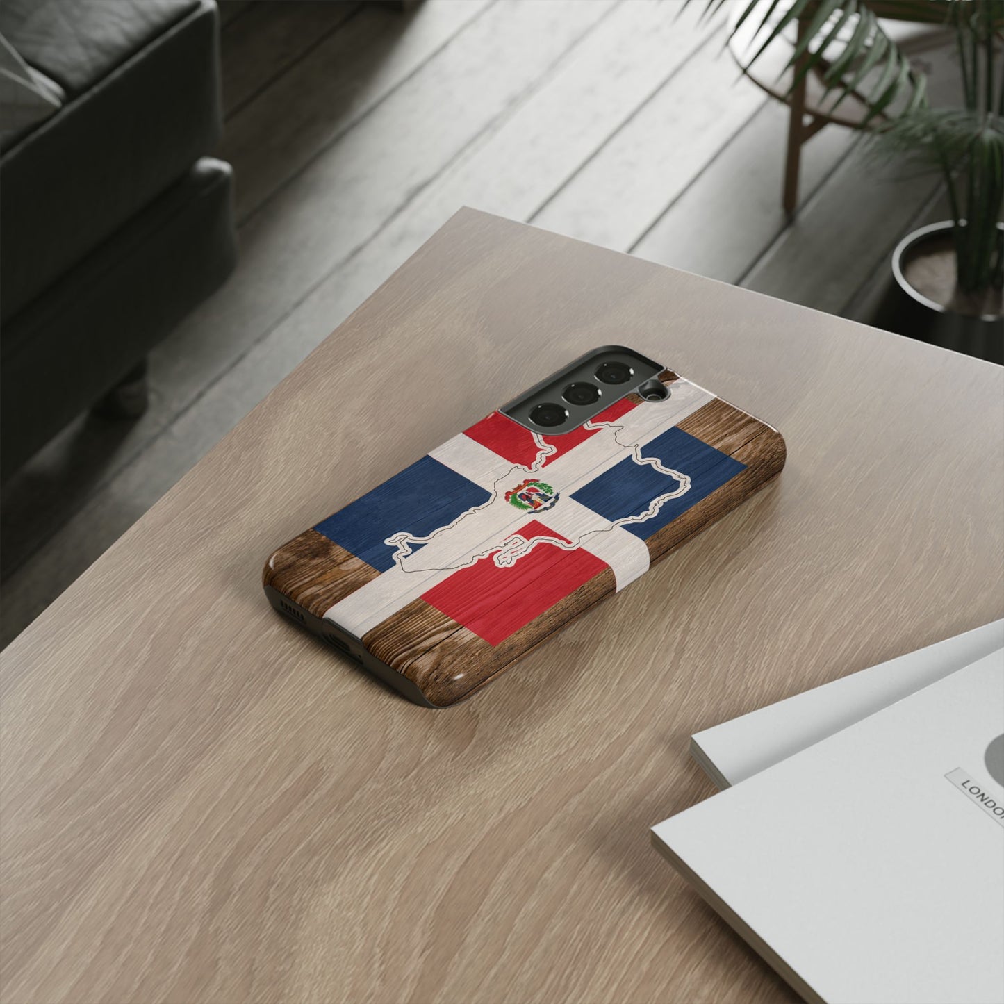 Dominican Republic Flag Phone Map Case Protective Tough Cover Flag of Dominican Pride Hard Plastic Back DR Flag Cover Dominicana