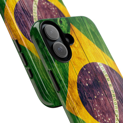 Brazil Phone Case Protective Tough Cover Flag of Brazil Samsung Brazilian Pride Hard Plastic Back Brazil Flag Cover IPhone Souvenir Gift Protective Case