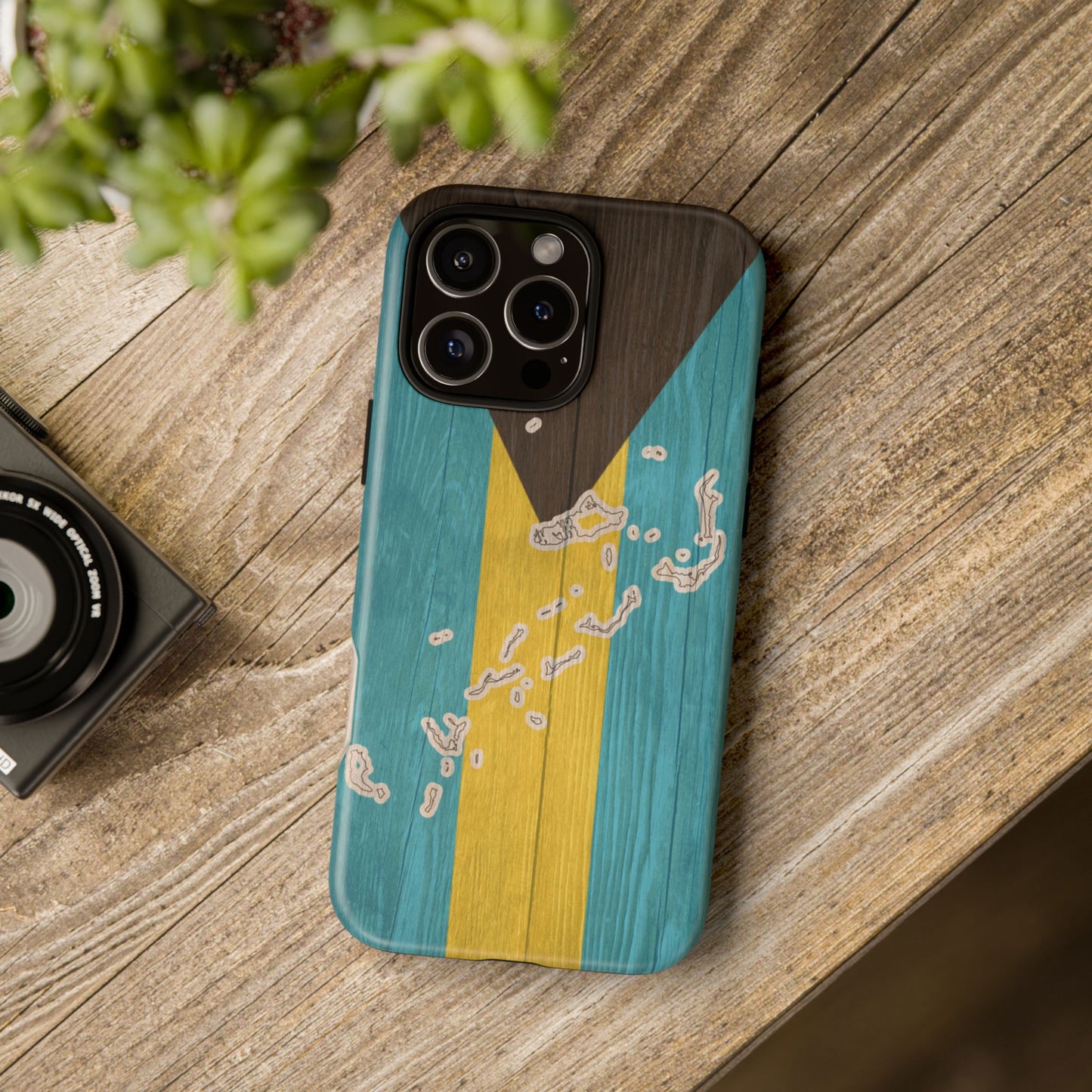 Bahamas Flag Phone Map Case Protective Tough Cover Flag of Bahamas Samsung Bahamian Pride Hard Plastic Back Bahamas Flag Cover