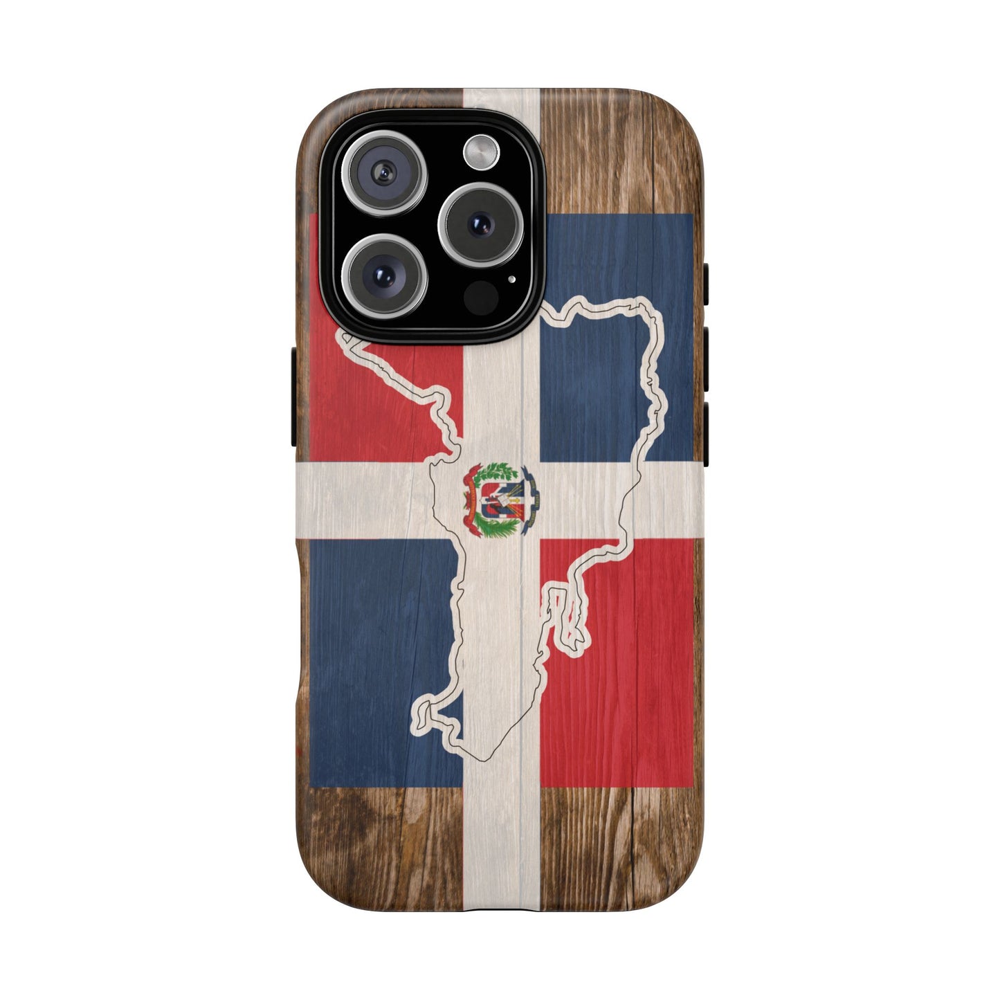 Dominican Republic Flag Phone Map Case Protective Tough Cover Flag of Dominican Pride Hard Plastic Back DR Flag Cover Dominicana