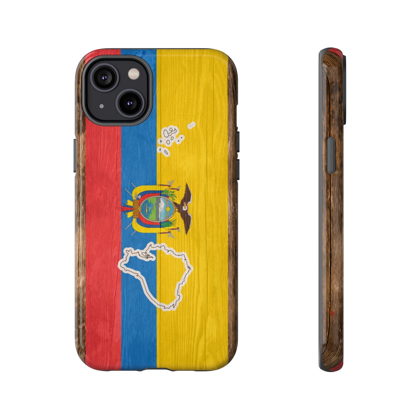 Ecuador Flag Phone Map Case Protective Tough Cover Flag of Ecuador Samsung Ecuadorian Pride Hard Plastic Back Ecuadorian Flag Cover