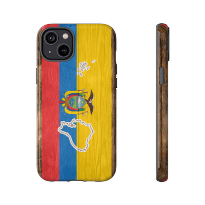 Ecuador Flag Phone Map Case Protective Tough Cover Flag of Ecuador Samsung Ecuadorian Pride Hard Plastic Back Ecuadorian Flag Cover