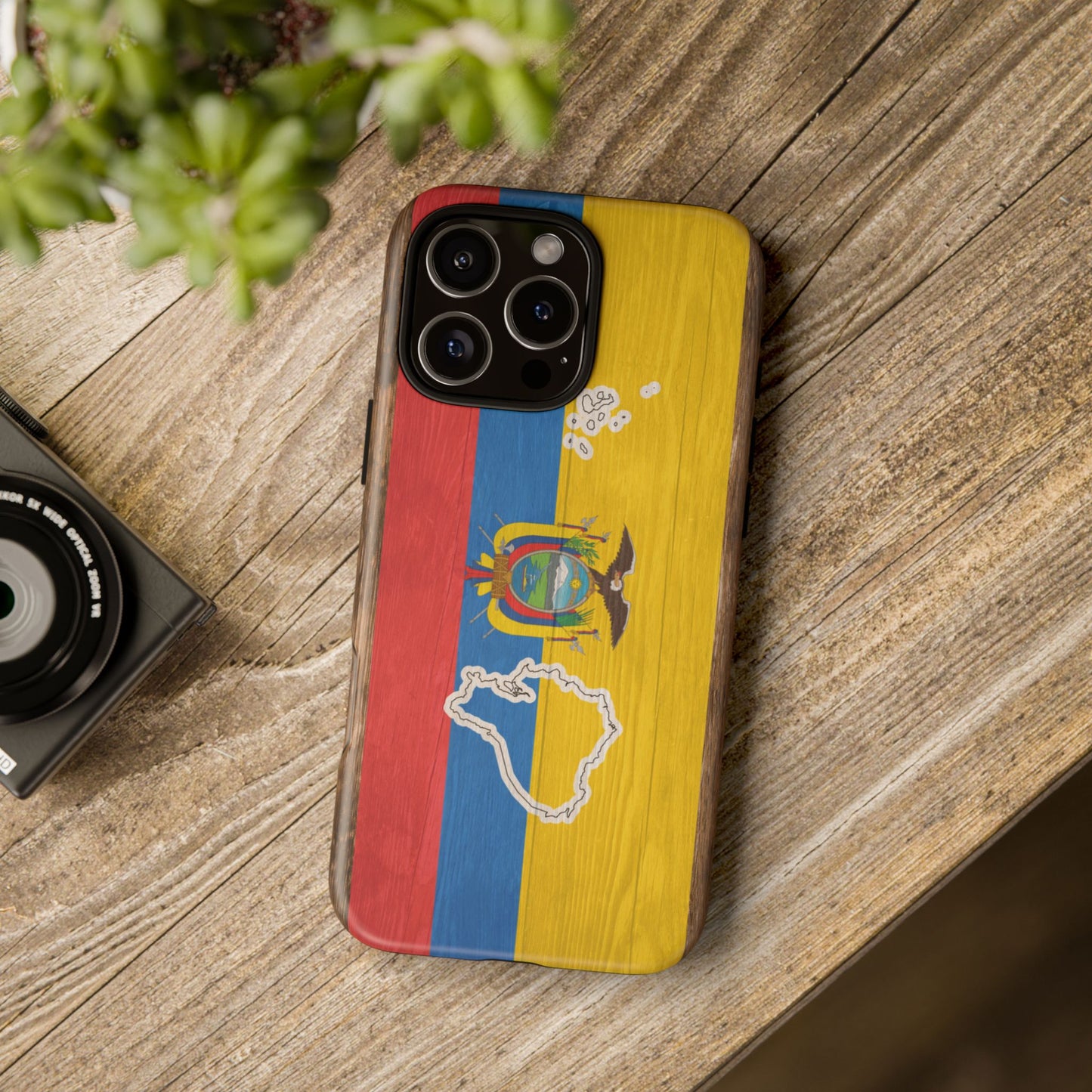 Ecuador Flag Phone Map Case Protective Tough Cover Flag of Ecuador Samsung Ecuadorian Pride Hard Plastic Back Ecuadorian Flag Cover