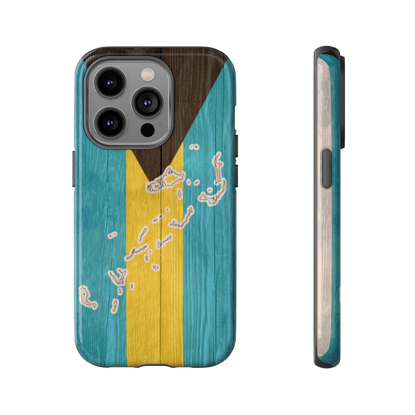 Bahamas Flag Phone Map Case Protective Tough Cover Flag of Bahamas Samsung Bahamian Pride Hard Plastic Back Bahamas Flag Cover
