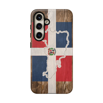 Dominican Republic Flag Phone Map Case Protective Tough Cover Flag of Dominican Pride Hard Plastic Back DR Flag Cover Dominicana